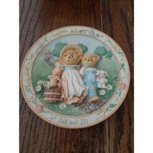 Vintage Cherished Teddies Enesco Jack and Jill Friendship Collector Plate